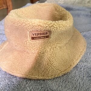 Tan Fleece Bucket Hat